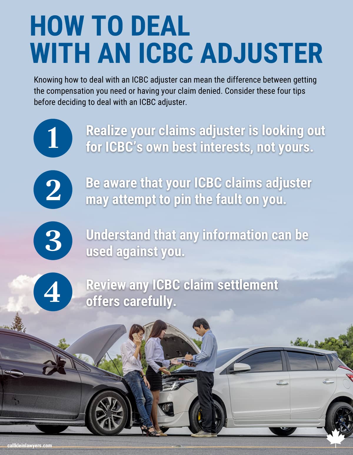 How to Deal with an ICBC Adjuster