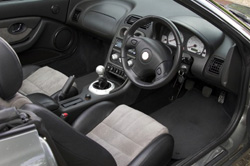 Car front-seat interior