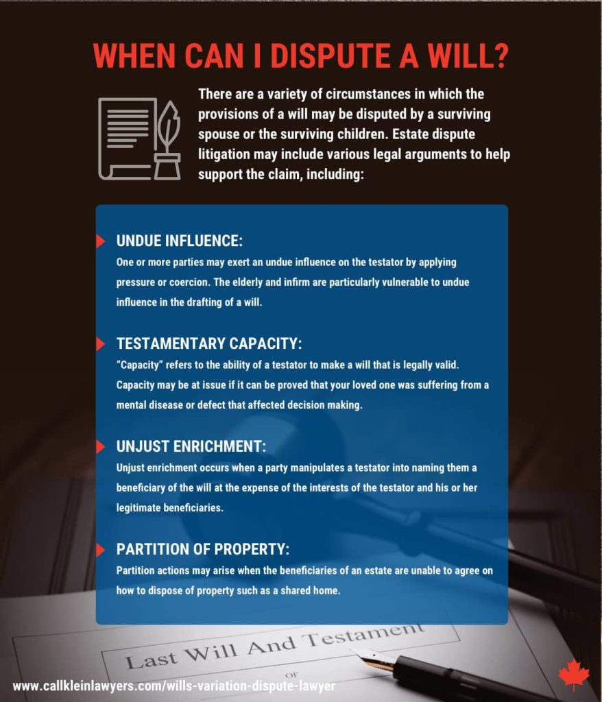 When Can I Dispute a Will?