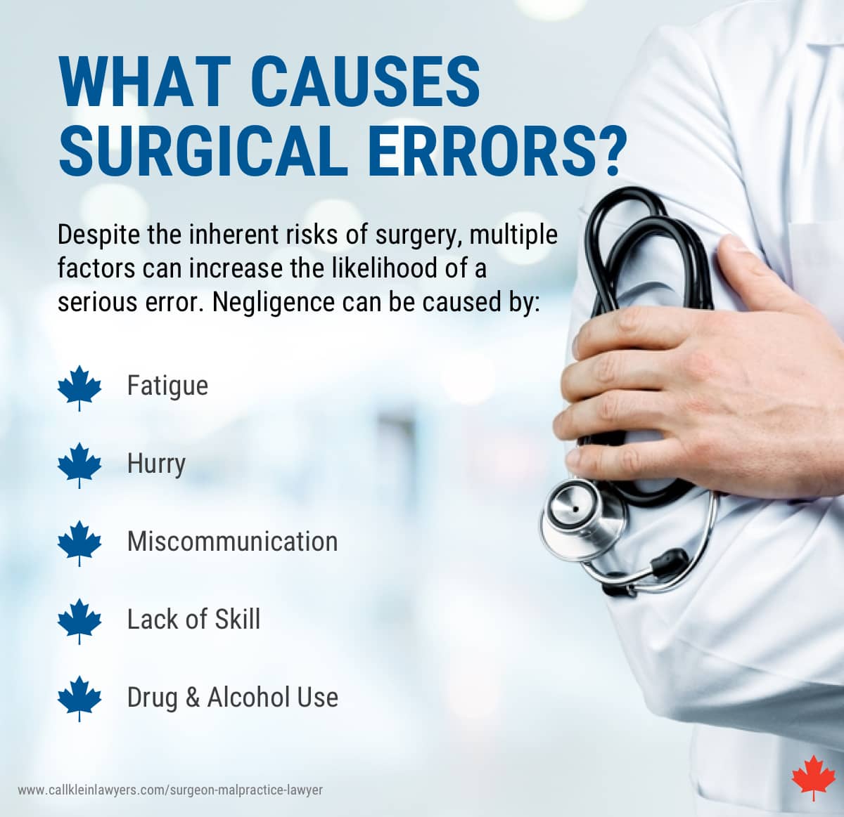 Top Causes of Surgical Errors | Klein Lawyers